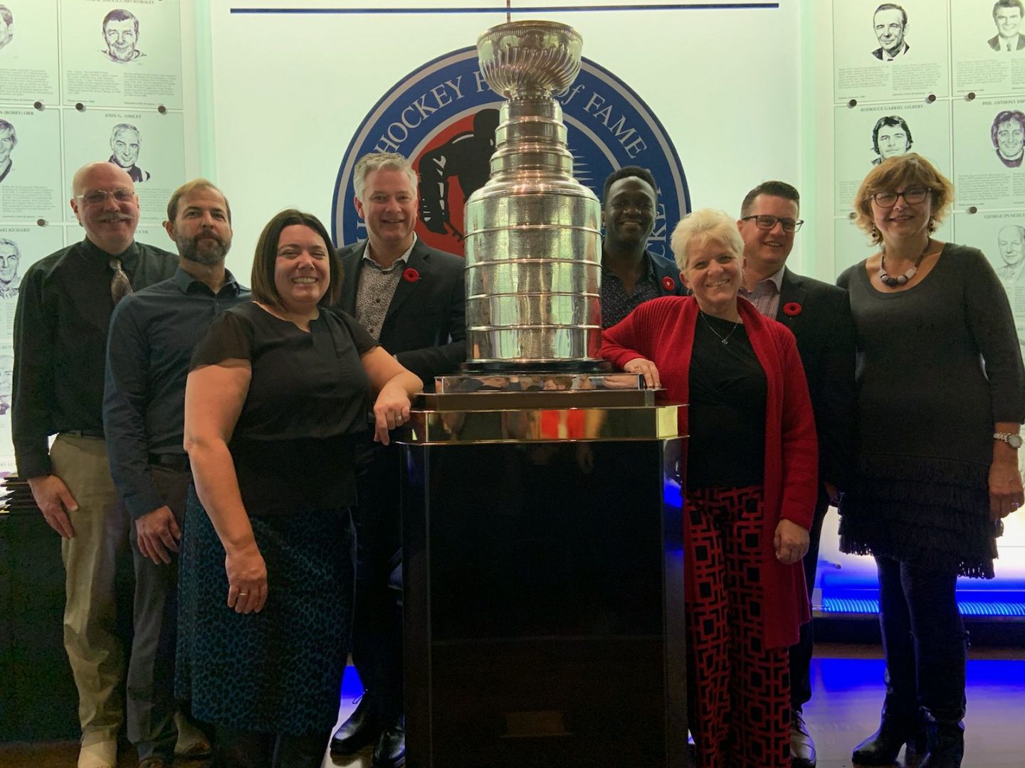CCI-GRC Board Members Posing with Stanley Cup